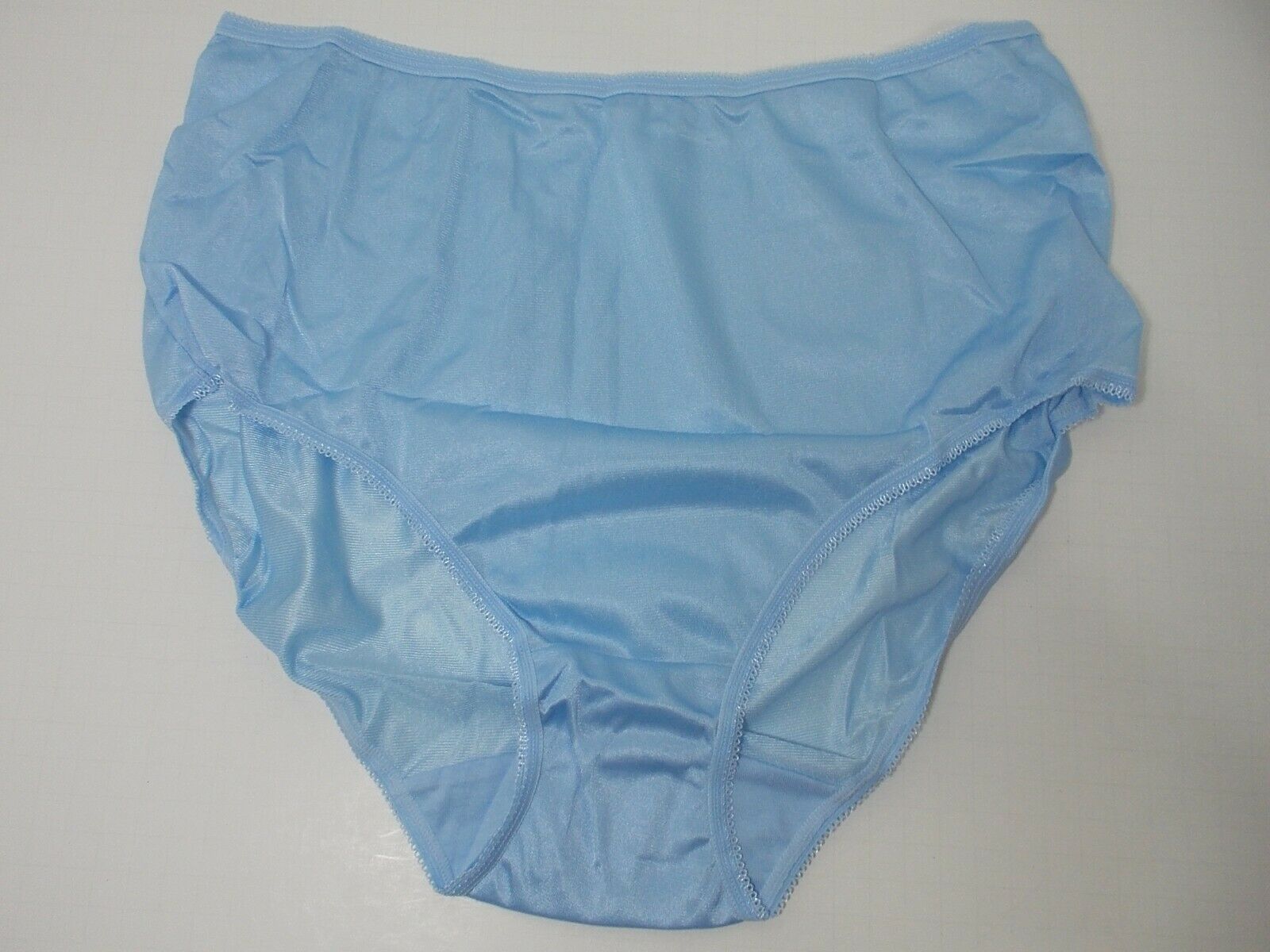 Mervyn's Vintage 80's PARTNERS Nylon Shiny Blue Full Panty Panties